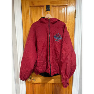 Vintage 1998 NHL All Star Game Vancouver Reversible Pro Player Jacket XL Red